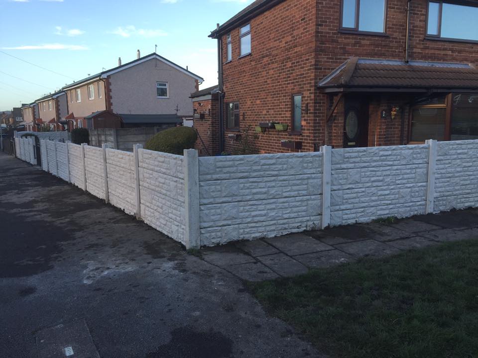 Concrete Base Panels Fence Panels in Wigan Composite Decking Artificial Grass