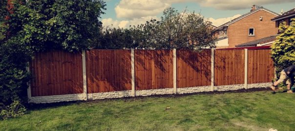 Fencing panels in Billinge